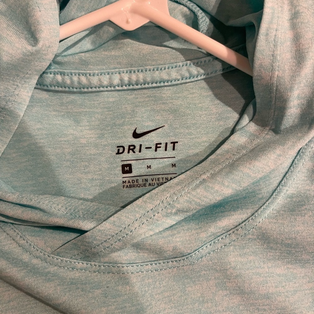 Nike dri-fit turquoise long sleeve with hood. - Picture 3 of 3